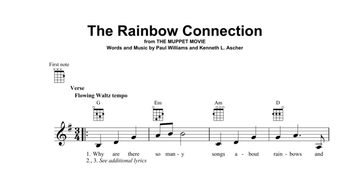 The Rainbow Connection Ukulele Print Sheet Music Now 