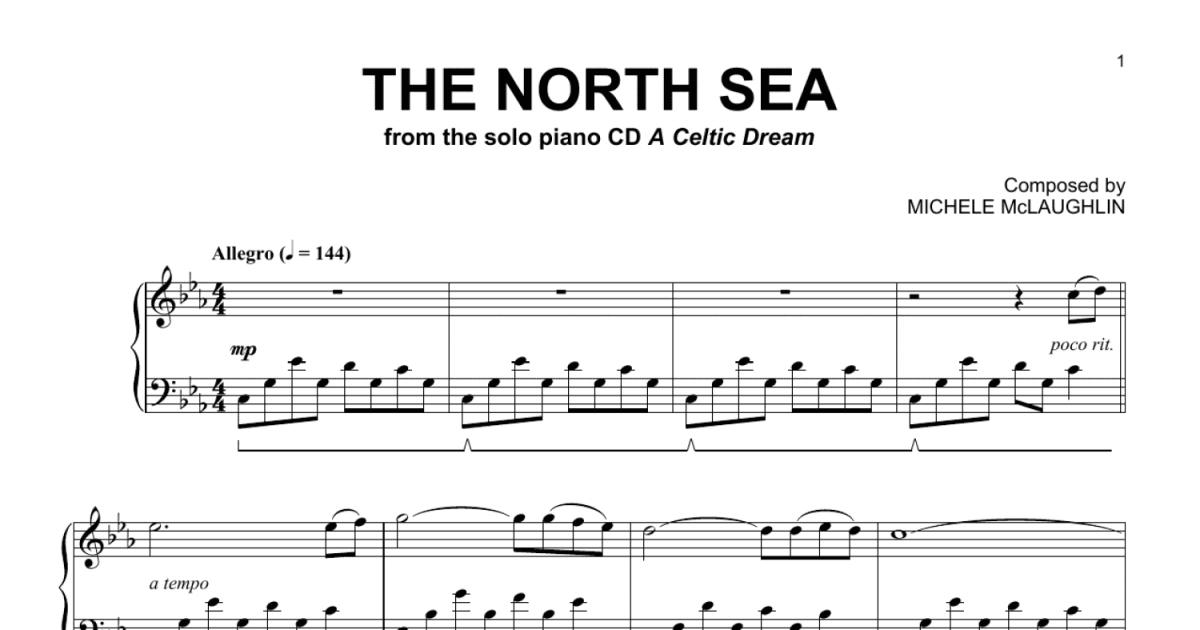 The North Sea Piano Solo Sheet Music to Print