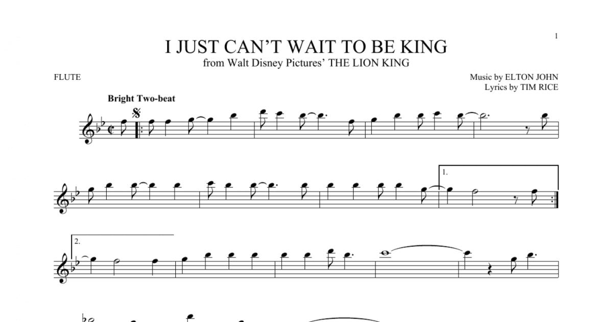 Walt Disney Records – I Just Can't Wait to be King Lyrics