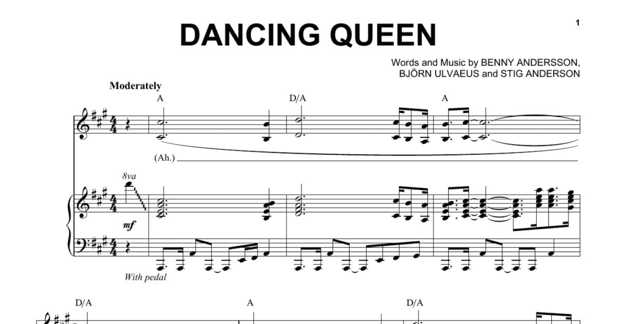 Dancing Queen (Piano & Vocal) - Print Sheet Music Now