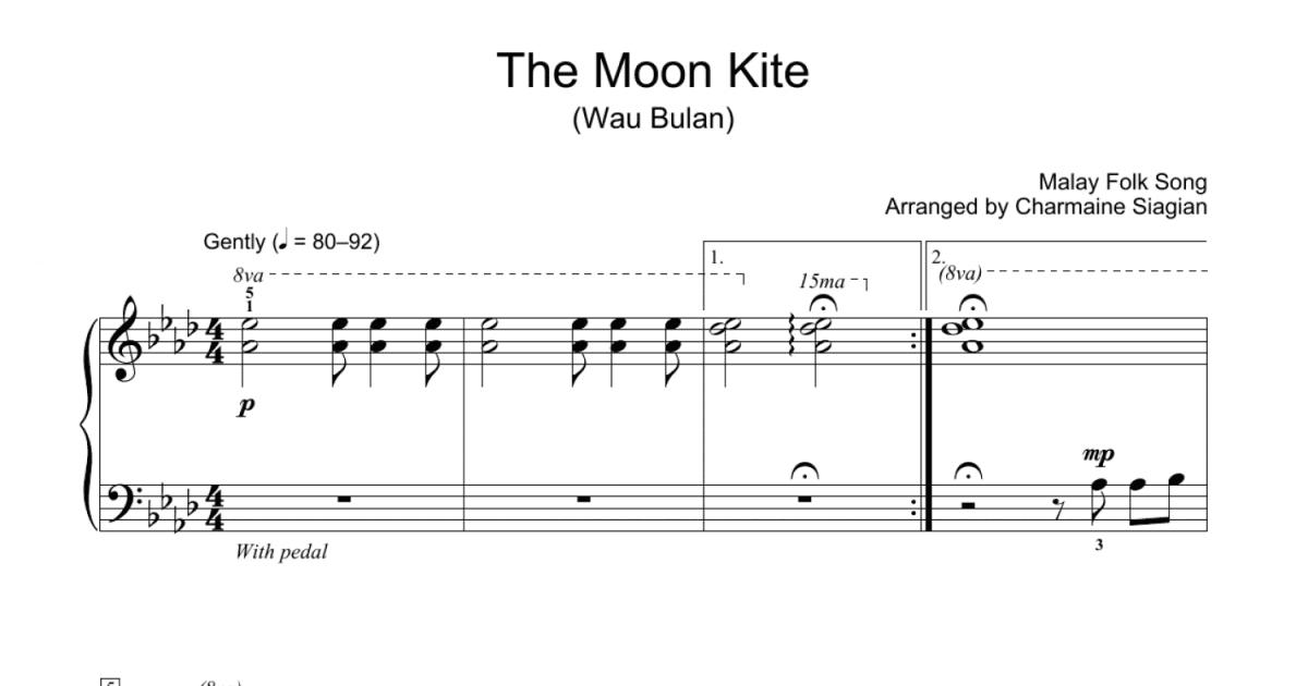 The Moon Kite (Wau Bulan) (arr. Charmaine Siagian) (Educational Piano)