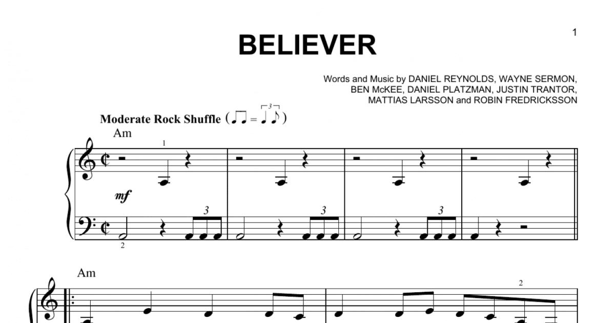 Imagine Dragons - Believer Sheets by DrumCore