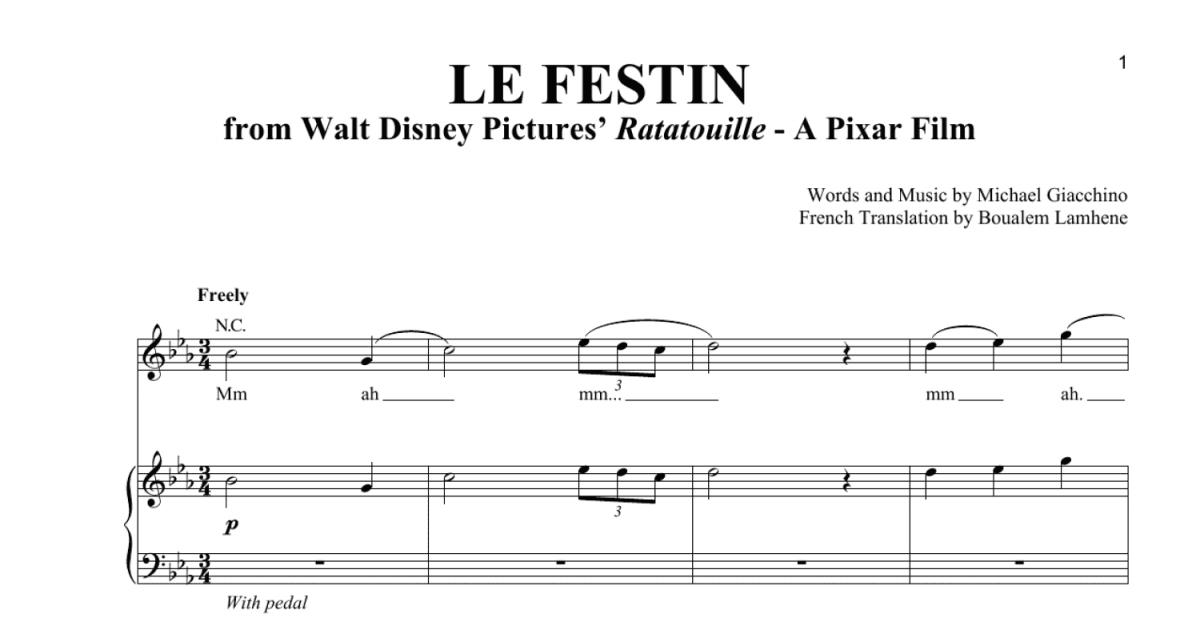 Le Festin (from Ratatouille) (Piano & Vocal) - Print Sheet Music Now