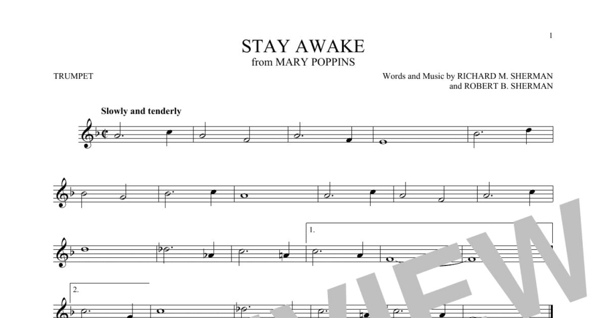 mary poppins stay awake instrumental