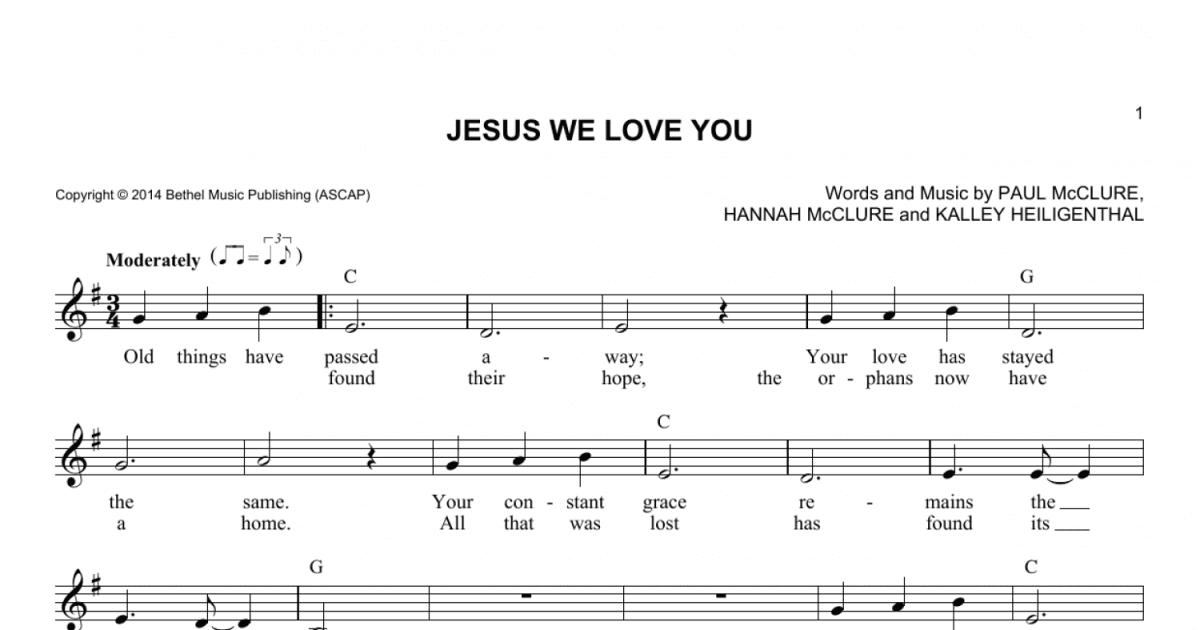 Jesus We Love You - Bethel Music