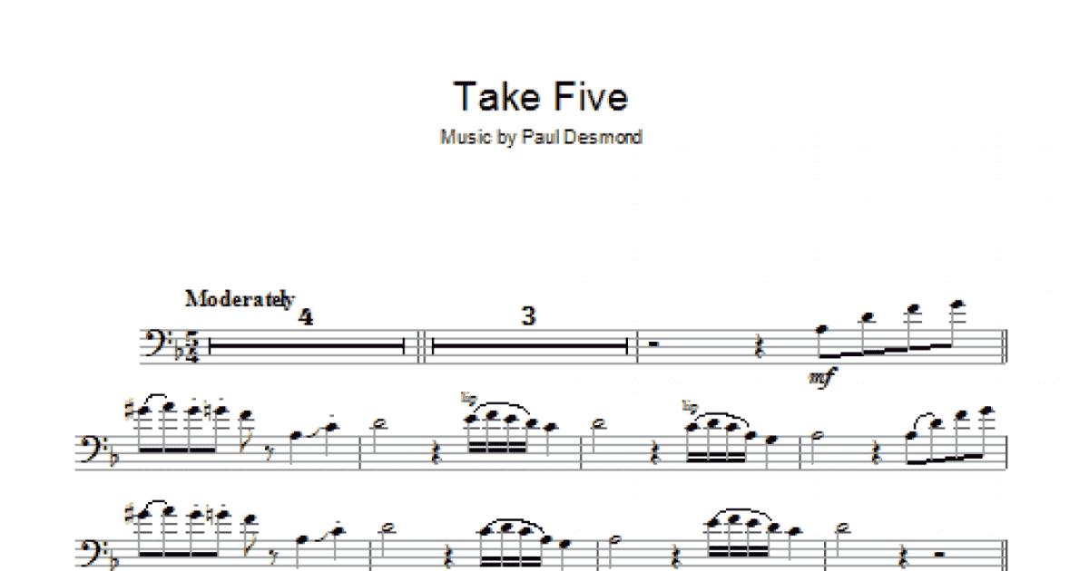 Take Five (Trombone Solo) - Print Sheet Music Now