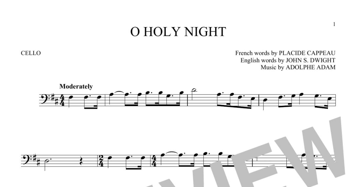 O Holy Night: Cello