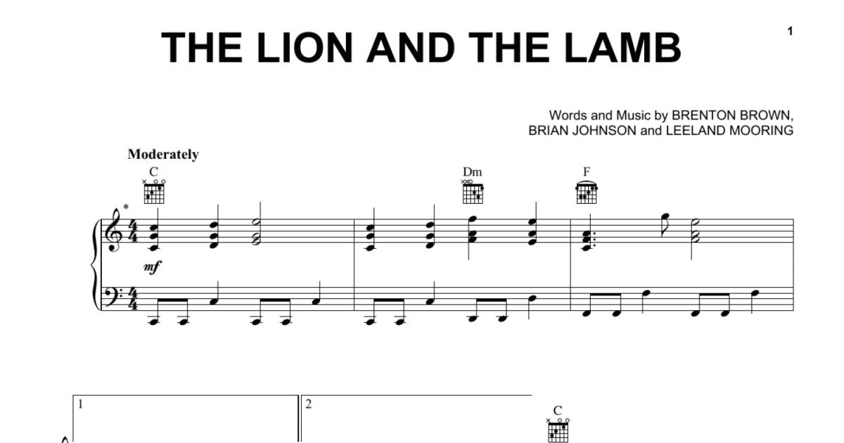 The Lion And The Lamb Chords - WeAreWorship