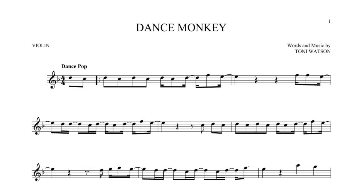 Dance Monkey VIOLIN Sheet music for Violin (Solo)