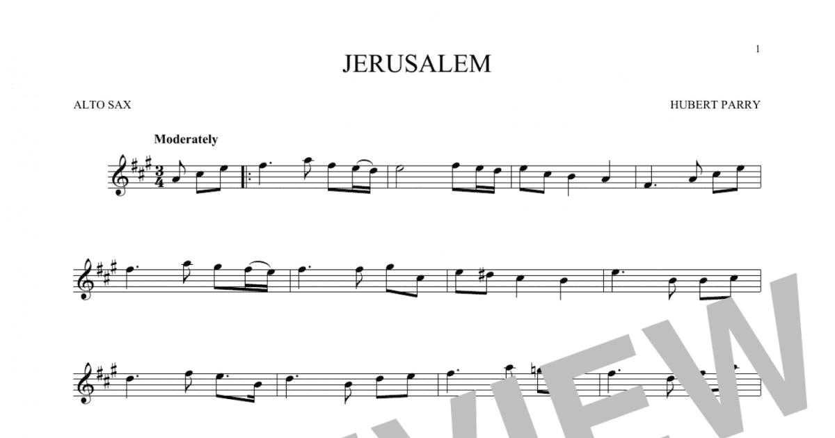 Jerusalema - Alto Sax Sheet music for Saxophone alto (Solo)