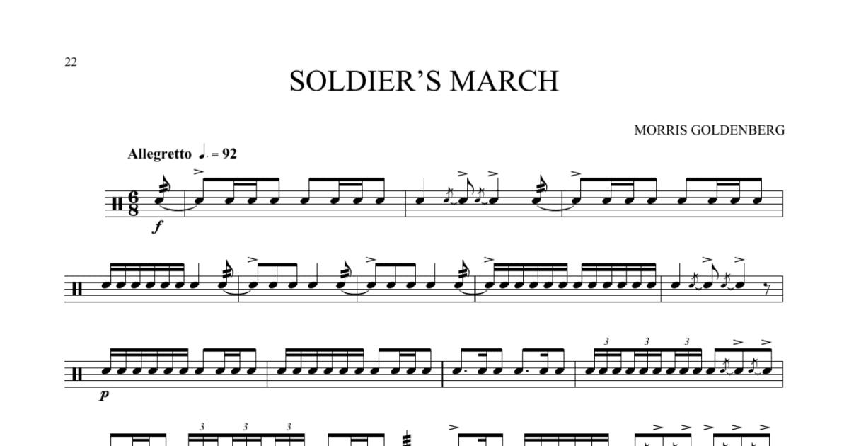 Soldiers March (Snare Drum SoloSoldiers March (Snare Drum Solo  