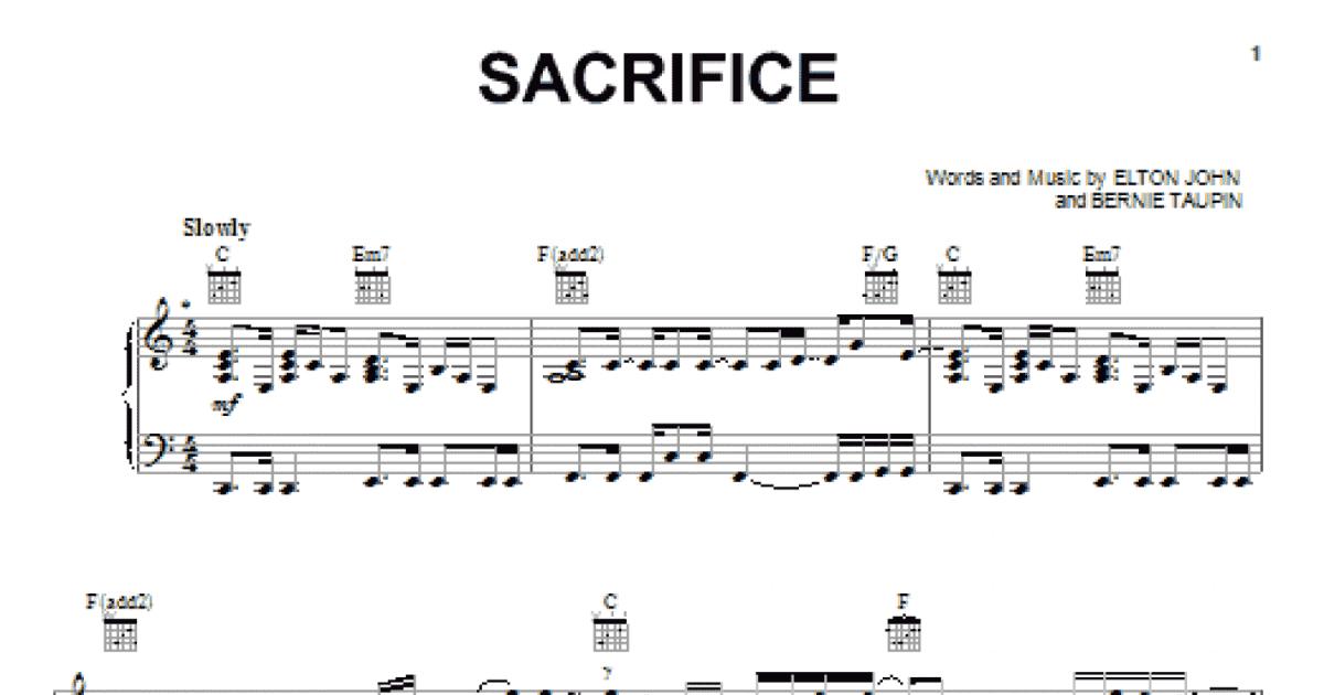 Sacrifice Tutorial(Chords+Melody), Elton John