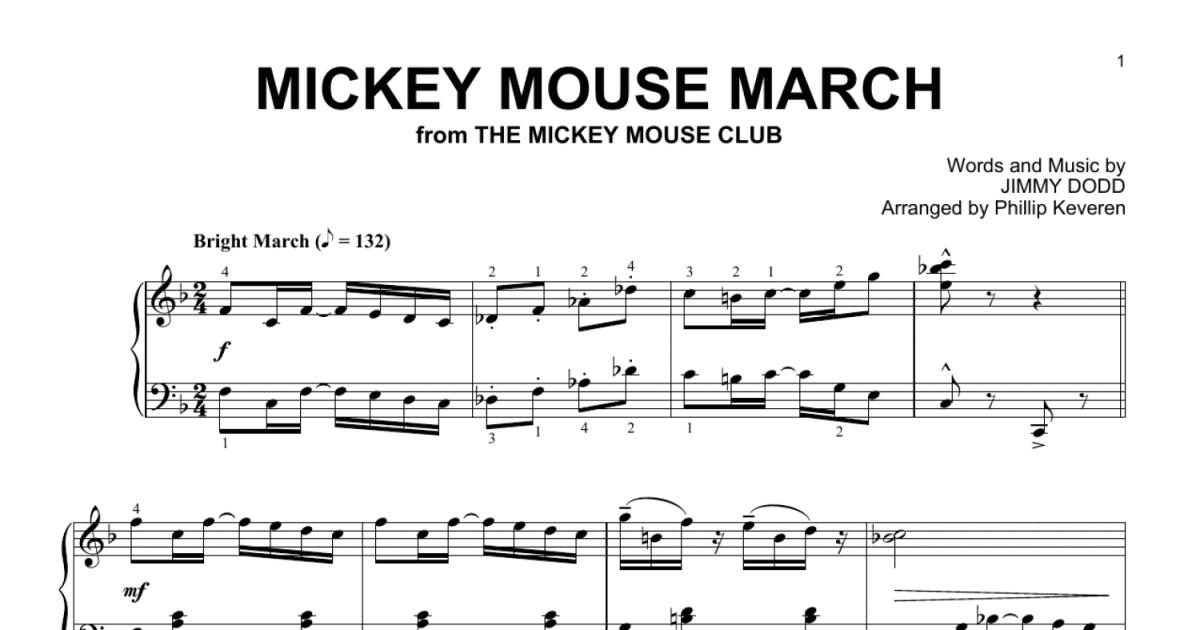 Today Is Tuesday from 'The Mickey Mouse Club' Sheet Music