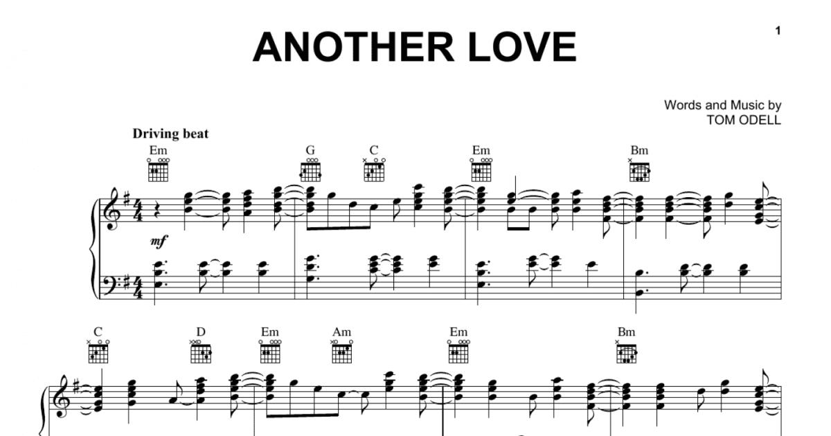 Another Love (Piano, Vocal & Guitar Chords (Right-Hand Melody))