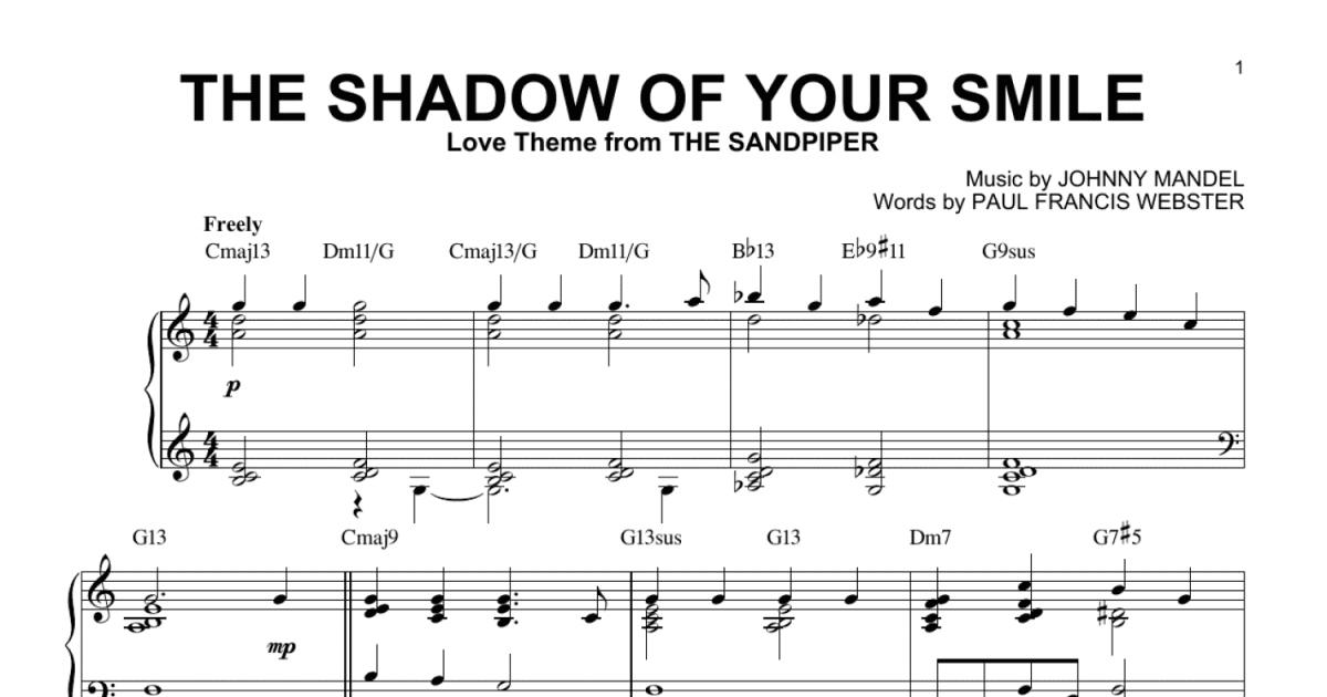 The Shadow Of Your Smile Jazz Version Arr Brent Edstrom Piano Solo 