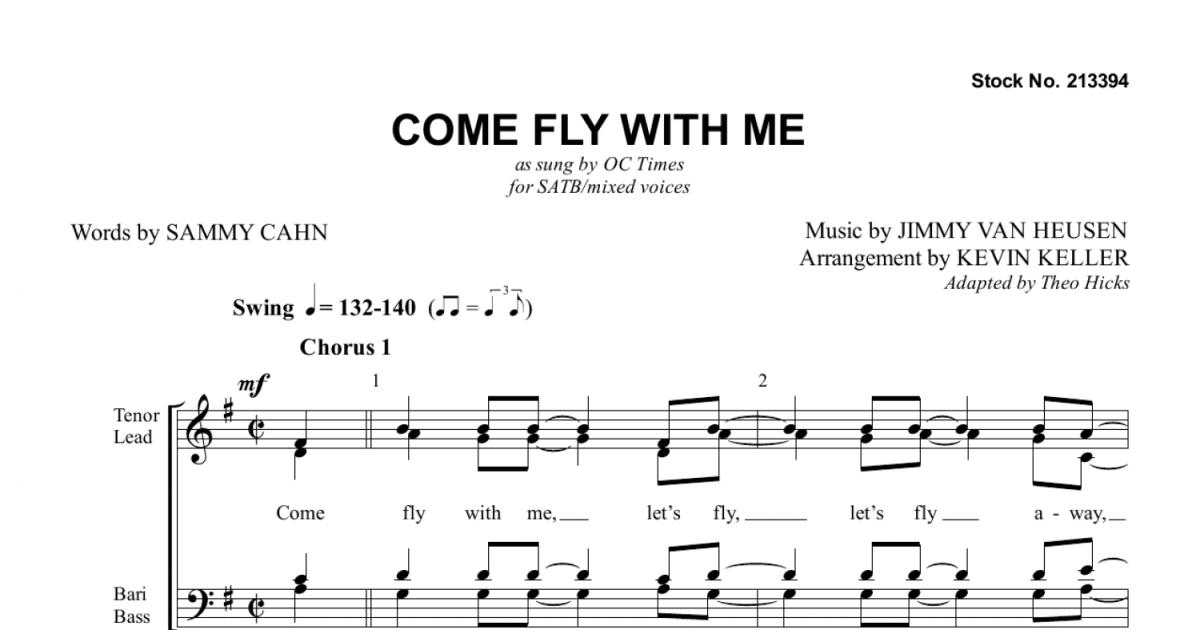 Come Fly With Me (SATB) (arr. Keller) - Download - Barbershop