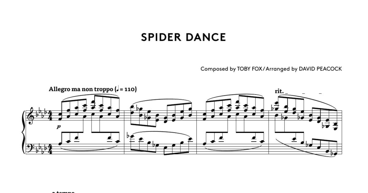 Giant Enemy Spider Tab Sheet music for Piano, Guitar (Mixed Duet)