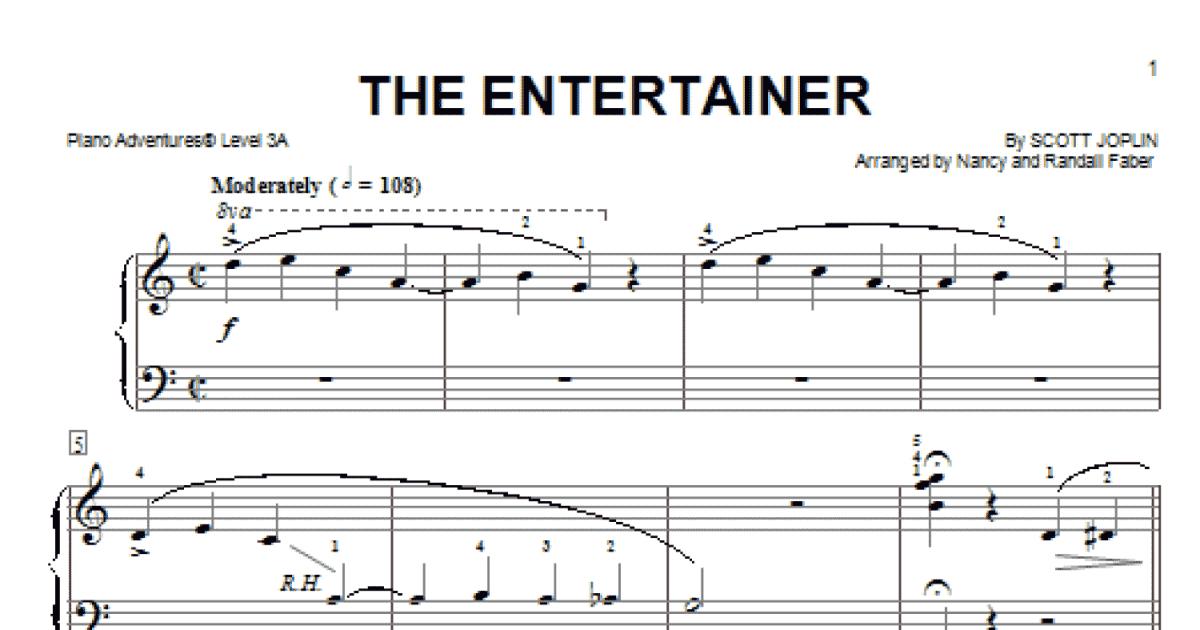 The Entertainer (Piano Adventures) - Print Sheet Music Now