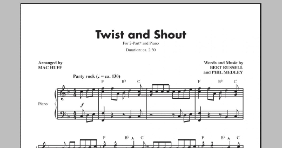 Shout Sheet music for Piano, Soprano, Alto, Baritone (Mixed Quartet)