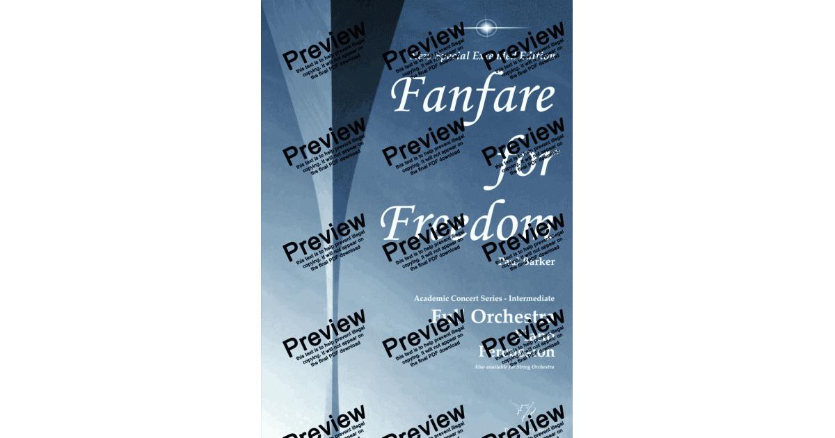 Fanfare For Freedom - Special Edition - Download Sheet Music PDF file