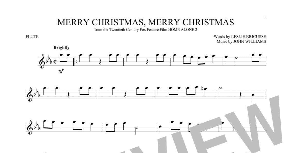Merry Christmas, Merry Christmas (Flute Solo) Print Sheet Music Now