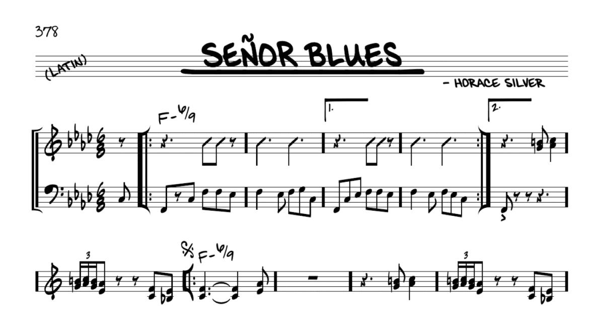 Señor Blues (Real Book – Melody & Chords) for Leadsheets - Sheet Music to  Print