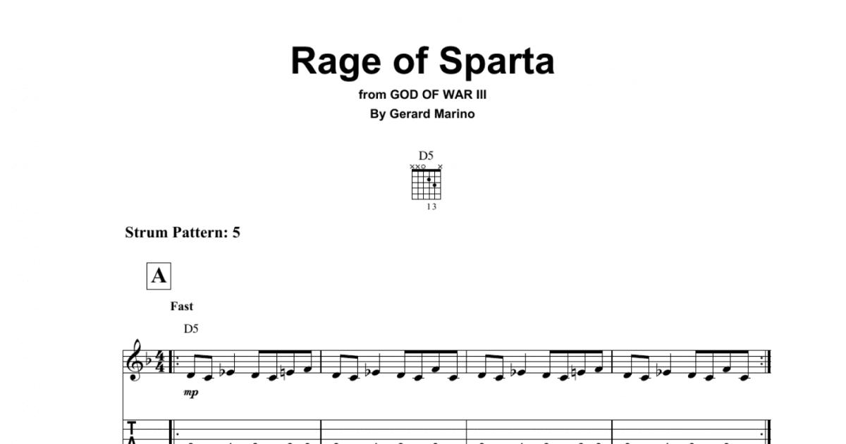 Rage Of Sparta (from God of War III)