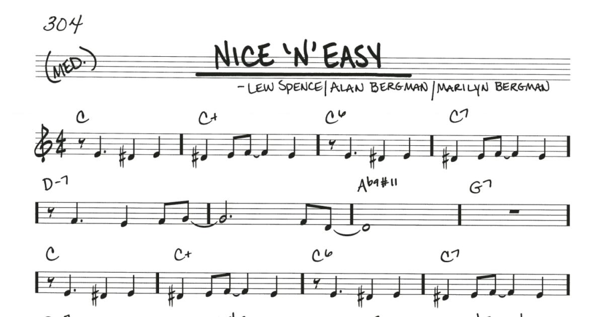 Nice 'n' Easy (Real Book Melody & Chords) Print Sheet Music Now