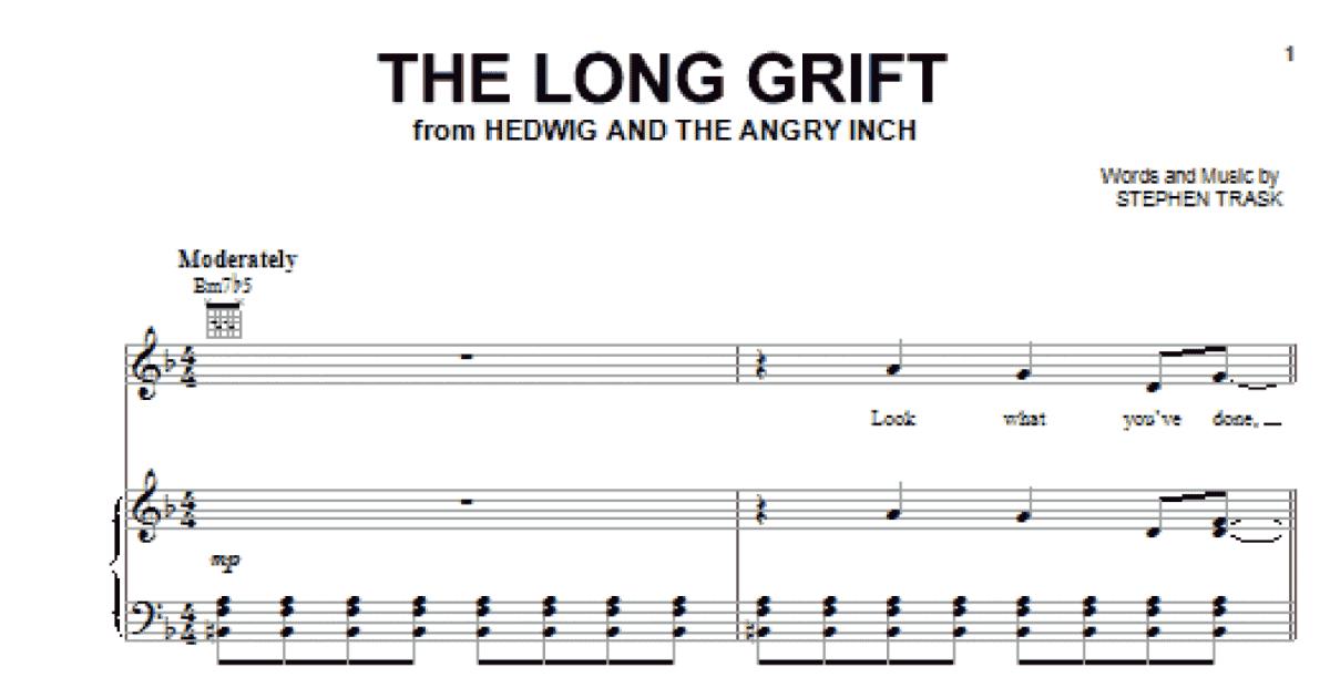 The Long Grift Piano Vocal Guitar Chords Right Hand Melody