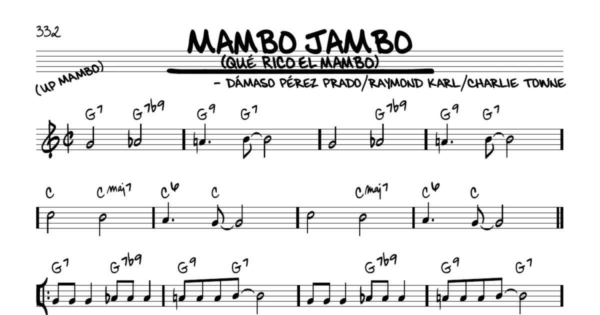 Mambo Jambo (Que Rico El Mambo) sheet music (real book - melody and chords)  (real book)