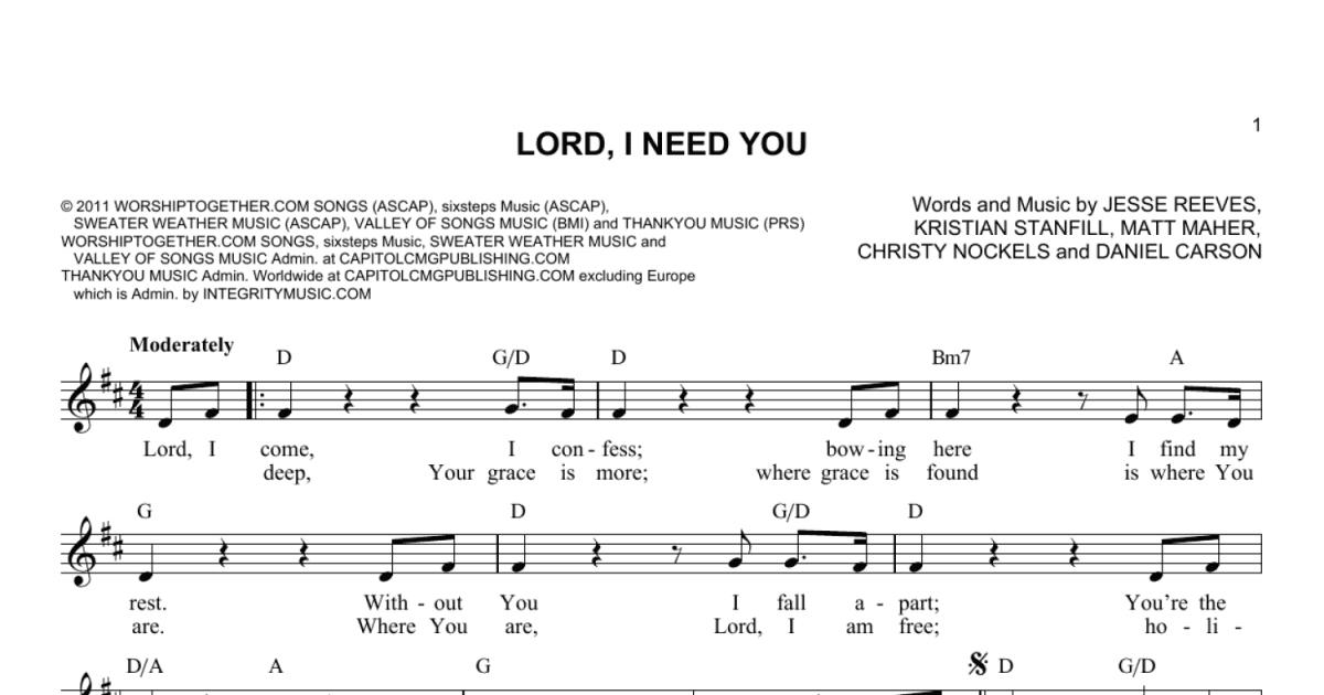 Free Lord x sheet music  Download PDF or print on