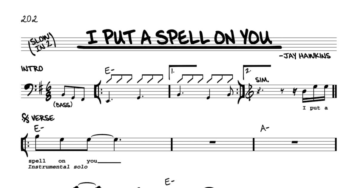 I put a spell on you - Nina Simone Sheet music for Piano (Solo)