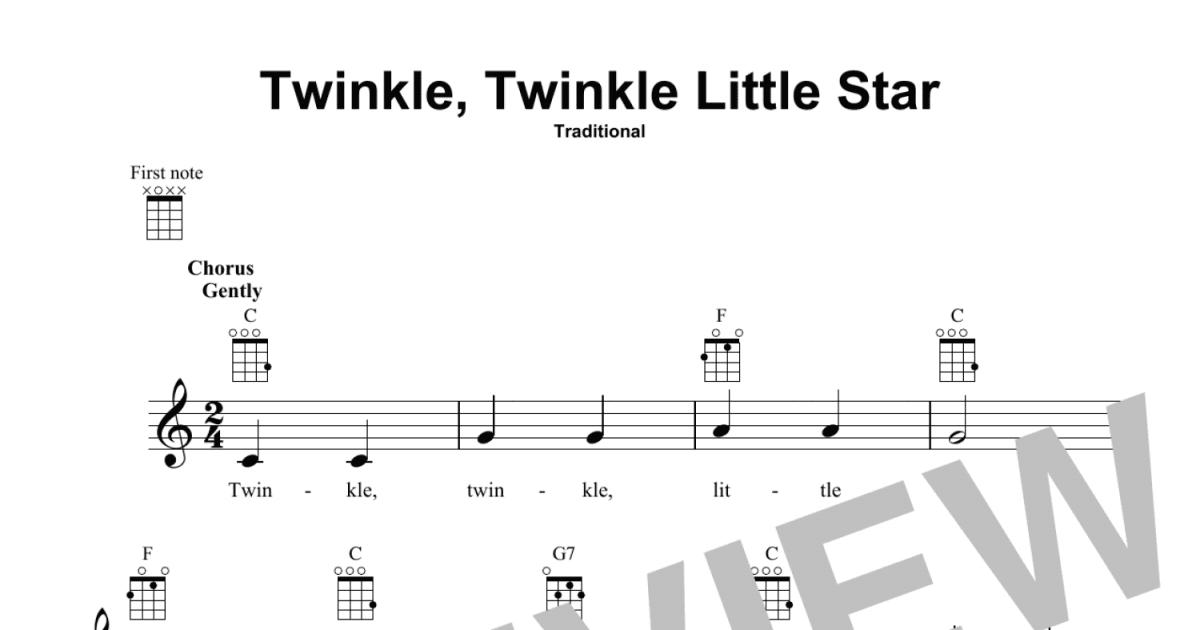 recorder notes for twinkle twinkle little star