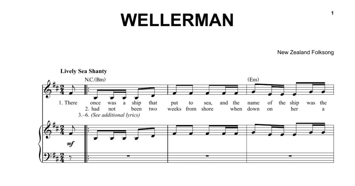 The Wellerman harmony + chords sheet music - string quartet, trio or duo, Celtic Fiddle Music