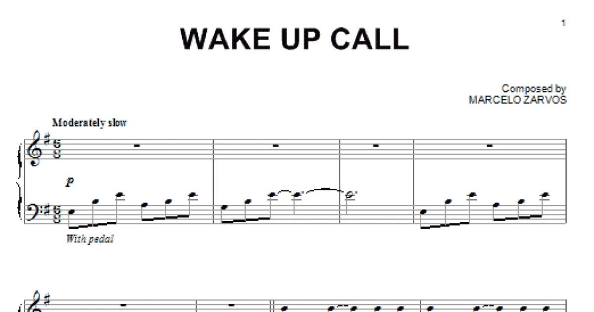 Wake Up Call - Scores & Parts as pdf files