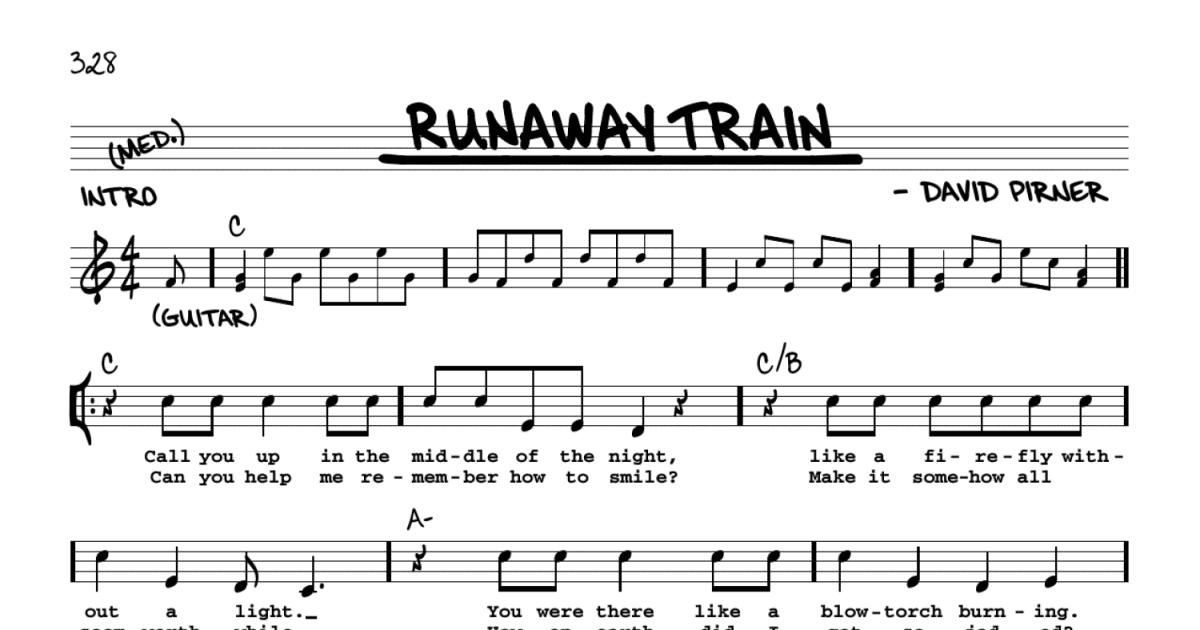 runaway train guitar chords