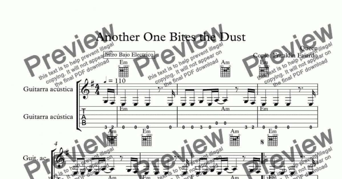 quot;Another One Bites The Dust" (PDF) - Guitar Alliance