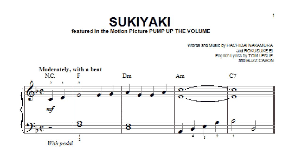 sukiyaki guitar chords