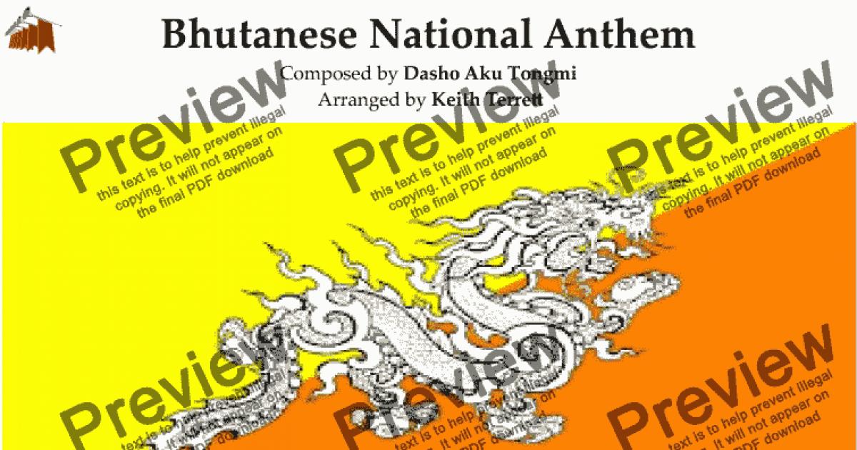 Bhutanese National Anthem for Brass Quintet - “The Thunder Dragon ...