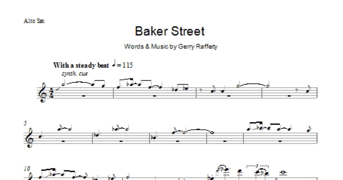 How to Play Baker Street + Saxophone Sheet Music