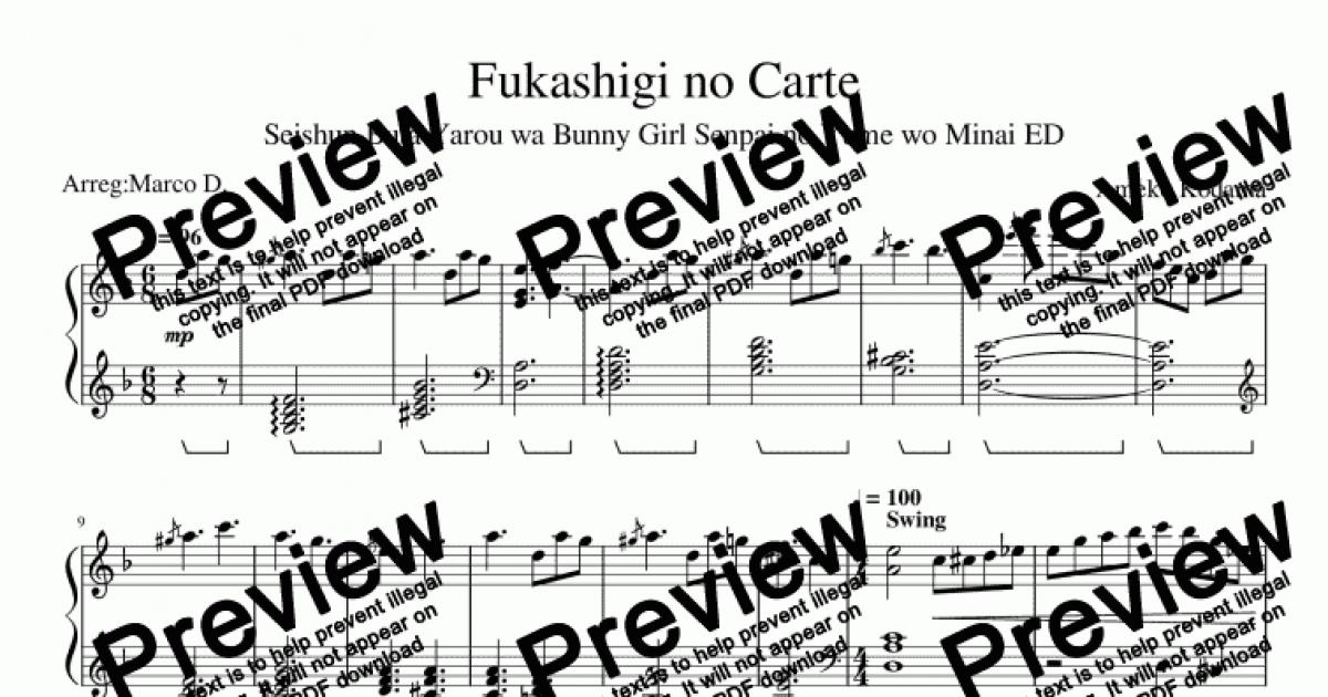 hikaru nara (short version) Sheet music for Flute (Mixed Trio)