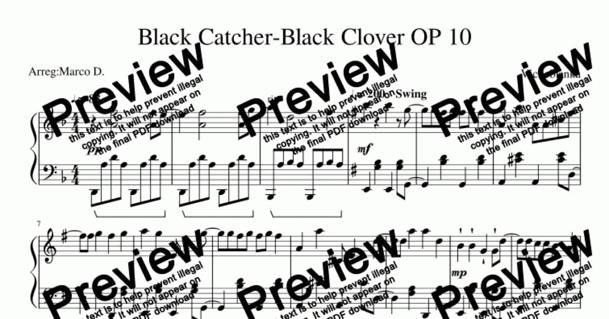 Black Clover Opening 10 – Black Catcher (Tuba) - YouTube