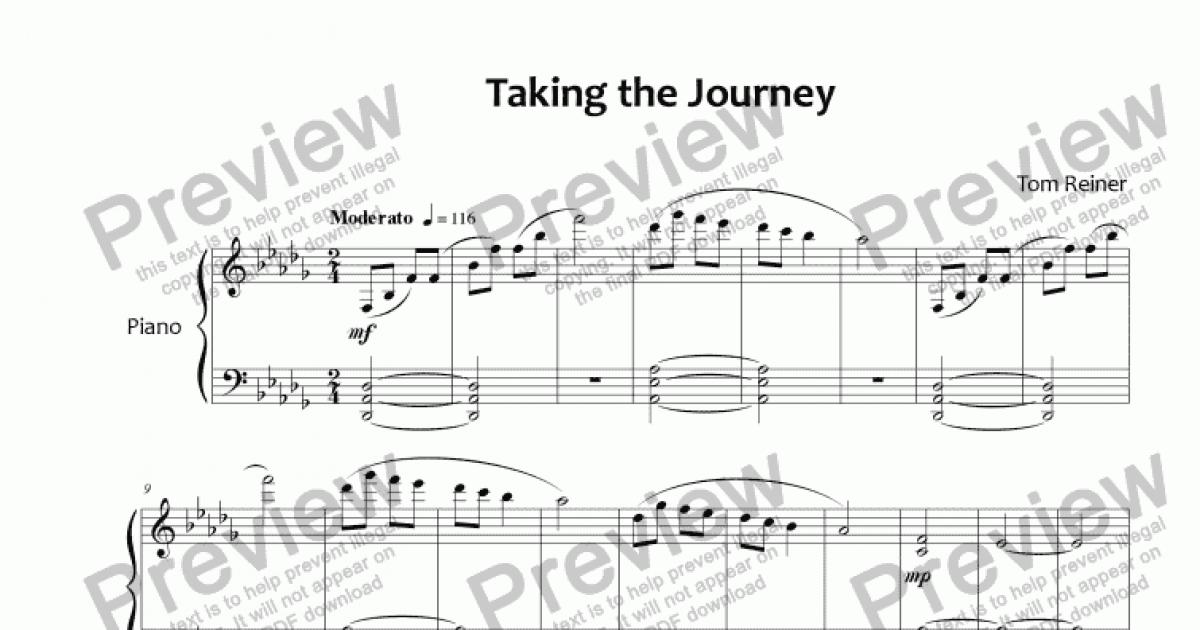 take the journey music sheet