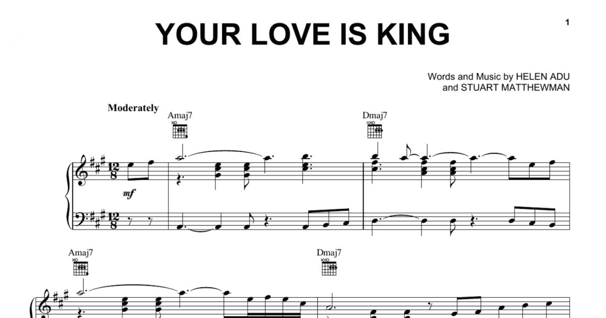 Your Love Is King by Sade - Electric Guitar - Digital Sheet Music
