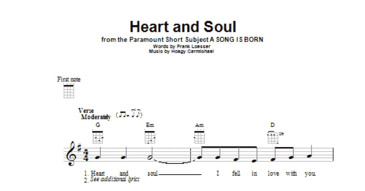 Heart And Soul (Ukulele) - Print Sheet Music Now