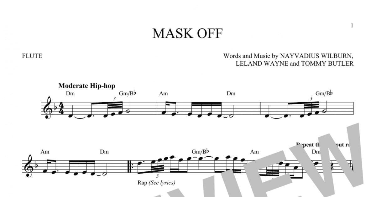 Mask (Flute Solo) - Sheet Music Now