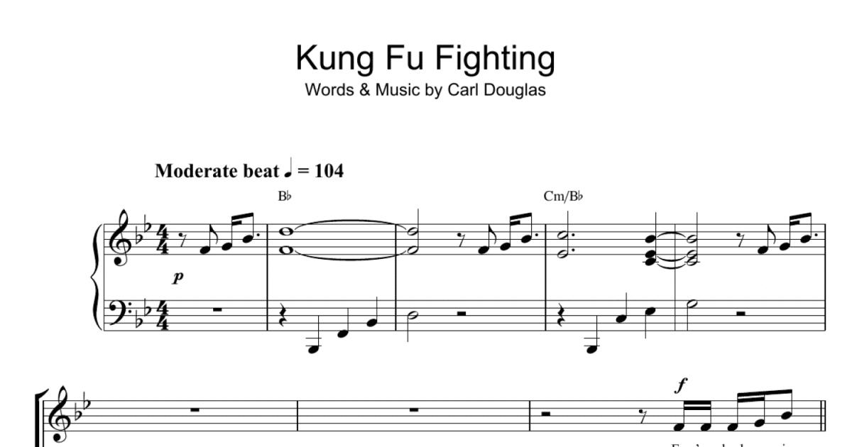 Kung Fu Fighting by C. Douglas - sheet music on MusicaNeo