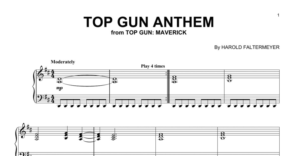 TOP GUN ANTHEM - EASY Piano Tutorial 