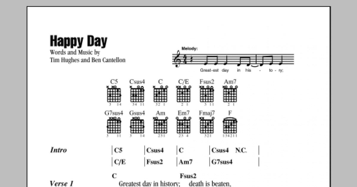 happy day guitar chords