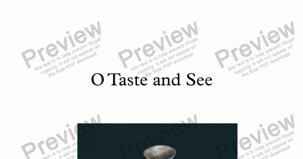 o-taste-and-see-satb-download-sheet-music-pdf-file